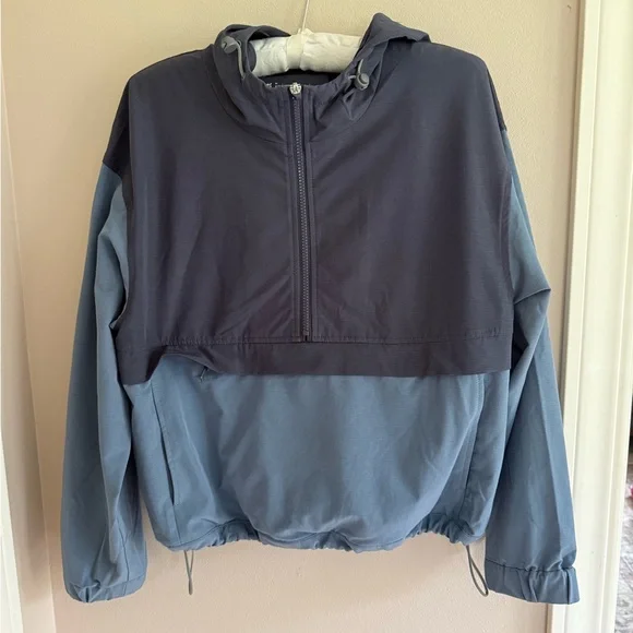 UPWEST Two-Tone Blue Hooded Jacket - Picture 1 of 7